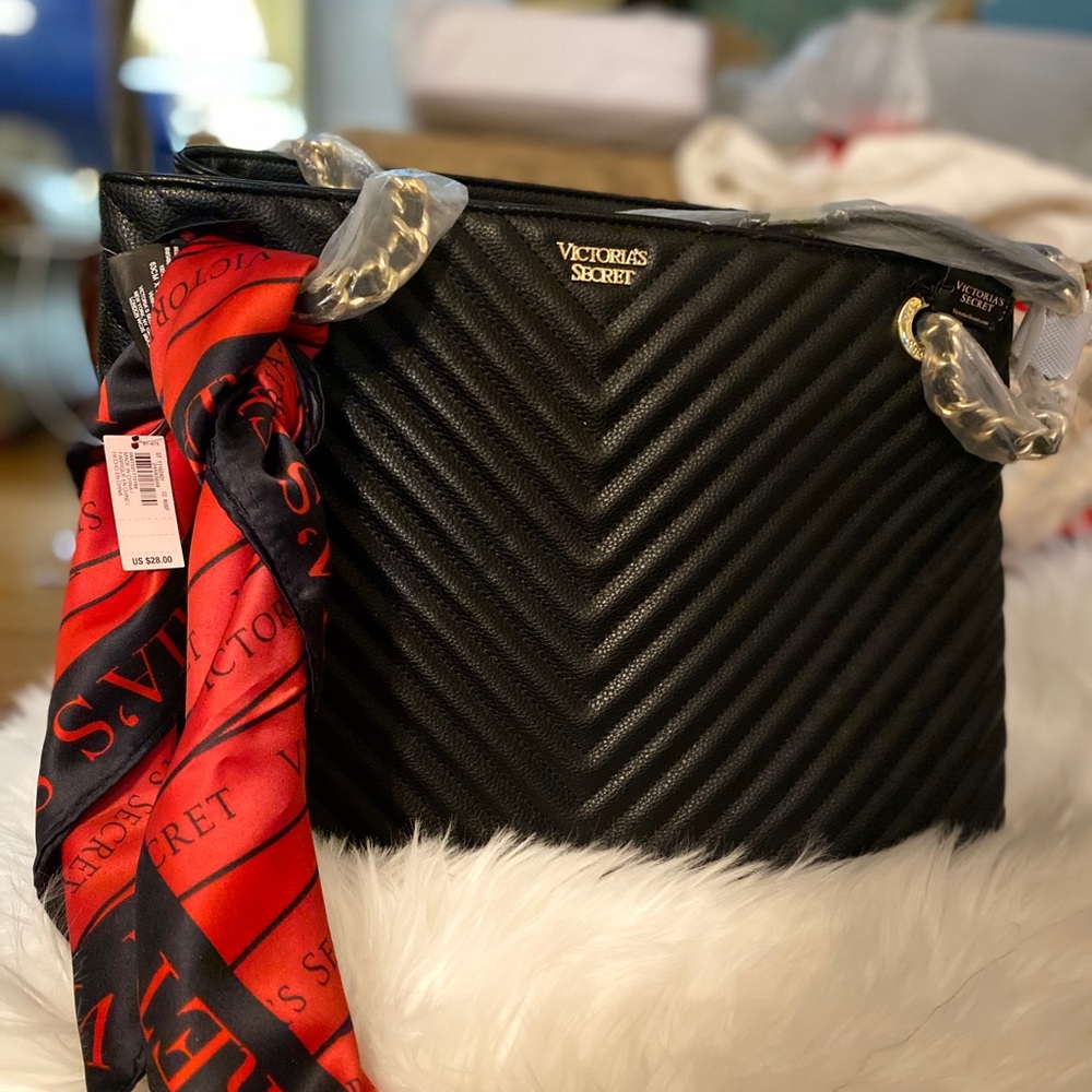 Victoria Secret black shoulder bag